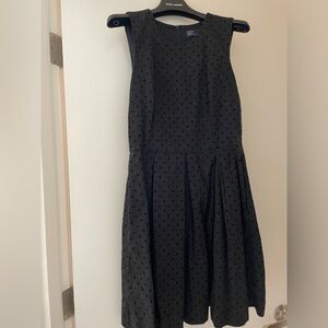 GAP Swiss dot polka dot black sleeveless dress size 4